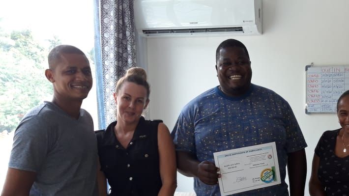 WELCOME TRAVEL team. Completed the COVID19 Awareness training and the SOP training. Welcome travel is a group of companies dedicated to the tourism industry, SMART DRIVE Omnibus services, Vacation Car Hire and Tropical touch are conscius of the situation and make sure that all the staff is now equipped to serve its customers on a safe way.