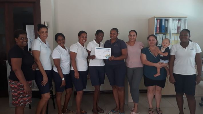 ASD Property Management at EDEN Island. They completed the COVID19 awareness training and implementation of SOP for cleaning premises. Well done team. Another devoted group of people ready to fight to prevent the spread of COVID19.